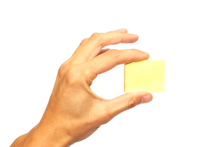 Paper card on a white backgroundの写真素材