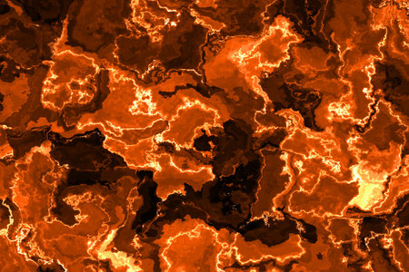Abstract fiery drawing