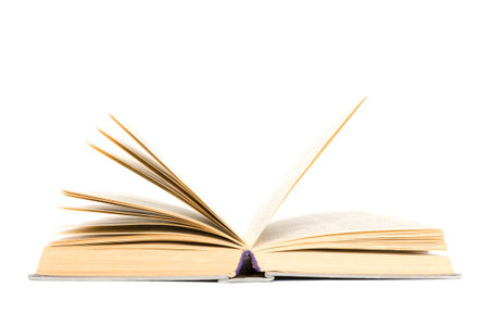 The book on a white background close upの写真素材