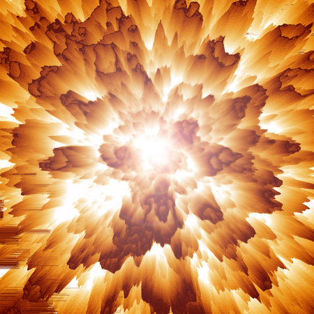 Abstract radial beams.の写真素材