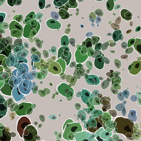 Abstract drawing of a colony of bacteria