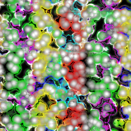Abstract drawing of a colony of bacteria