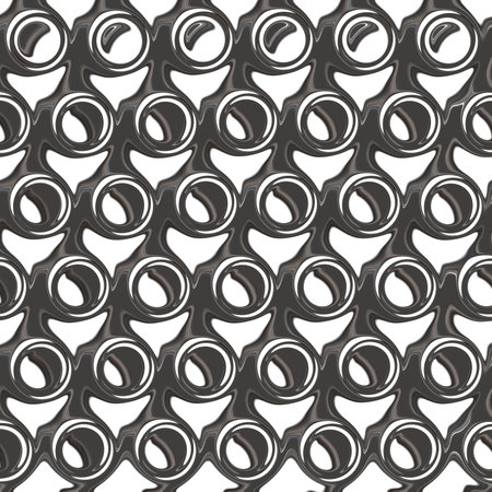 Black abstract cellular drawing