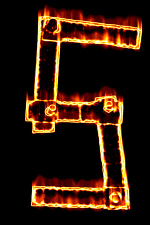 Letter of the fiery alphabetの写真素材