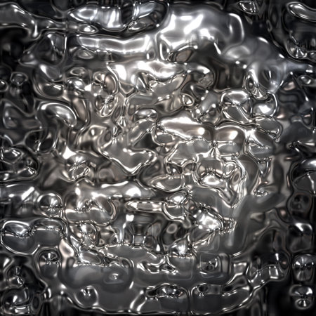 liquid chromeの写真素材