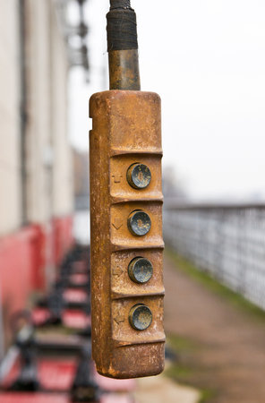 Old electric remote control panel