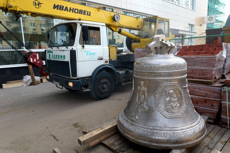 21.09.2012 Moscow. The temple of the Nativity of the Theotokos in the Butyrsky district. Bell consecration.のeditorial素材