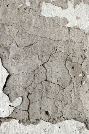 frame from the old plastered and painted wall