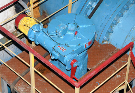 Automatic shut-off valve on the old hydro station.