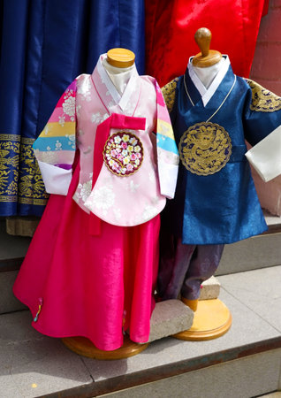 Korean traditional costume.の写真素材