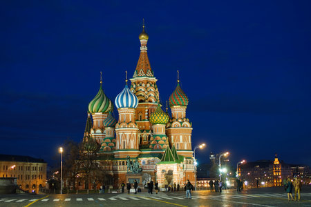 Moscow, Russia - October, 2016: St. Basilâ€™s Cathedral,  on Red Square.