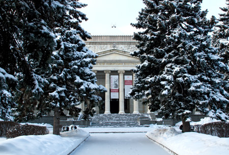 Moscow, Russia - JANUARY, 2016: Pushkin State Museum of Fine Artsのeditorial素材