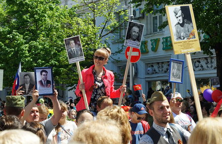 SEVASTOPOL, RUSSIA: - MAY 9, 2015: March