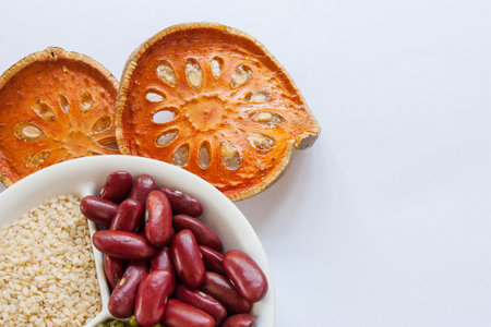 Components used in cooking healthy の写真素材
