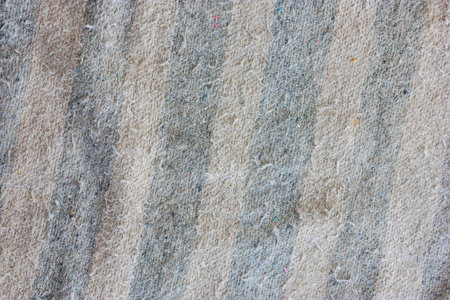 Old cotton hair and dog fur stuck