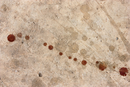 Cement floor with a drop of blood.Backgroundの写真素材
