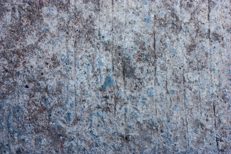 The old cracked cement and dirt and corrosionの写真素材