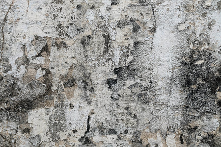White walls are textured black dirt stainsの写真素材