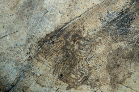 Pattern of cracks on the concrete floor.の写真素材