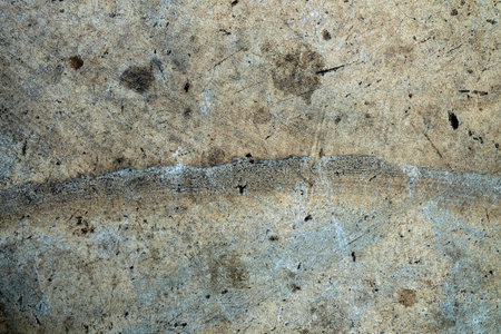 Pattern of cracks on the concrete floor.の写真素材
