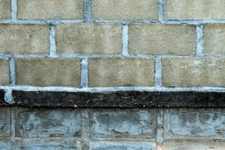 Concrete block wall background  texture.の写真素材