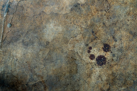 Pattern of cracks on the concrete floor.の写真素材