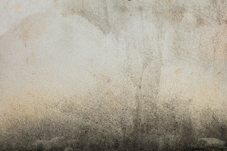 White walls are textured black dirt stainsの写真素材