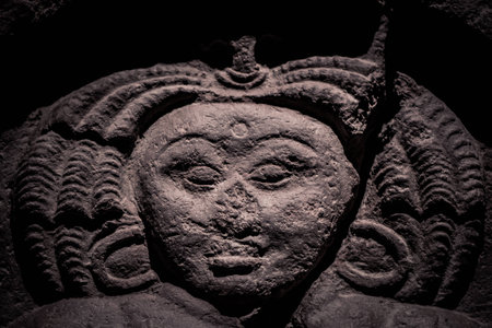 Statue from Dvaravati periodの写真素材