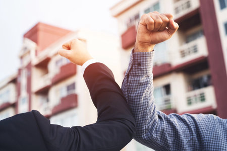 Social distance to prevent the corona virusの写真素材