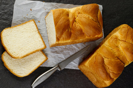 Bread in a coffee shop