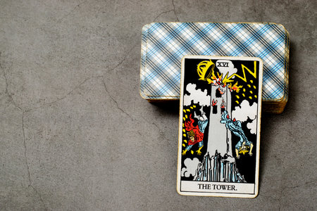 Tarot cards for fortune tellingの写真素材