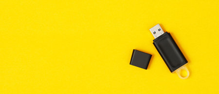 Flash drives are the cause of computer viruses.の写真素材