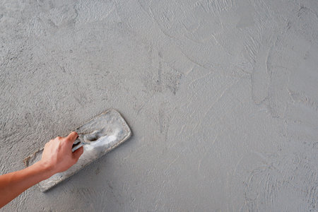 concrete mix It is the introduction of cement, stone, sand and water, as well as added chemicals and other mixed materials. Mix and mix together in the specified ratio to obtain a consistent concrete.の写真素材