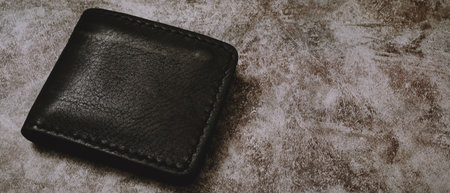 Wallet and the problem of credit card expenses at the end of every monthの写真素材