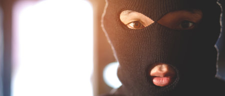 online thief hack important financial data credit card passwordの写真素材