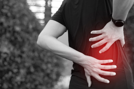 Lower back pain is usually caused by a muscle injury. broken pillow