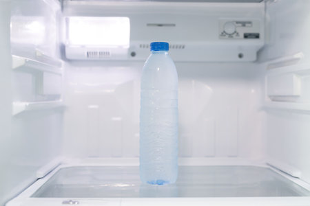 cold drinking water in the refrigerator
