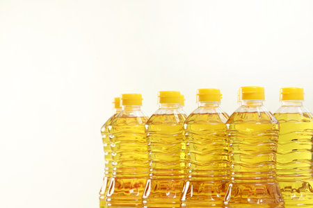 vegetable oil of cook bottle..の写真素材