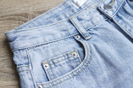 Fashionable denim jeans for teenagers, texture 
backgroundの写真素材