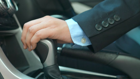 Cars come in both manual and automatic transmissions, each with its own advantages and disadvantages.の写真素材
