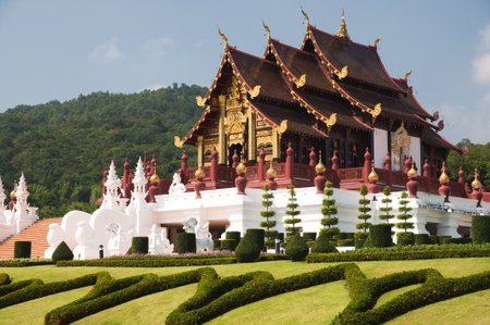 Ho Kham Luang is northern tradition Thai style at Commemoration Ratchaphruek Chiang Mai province Thailandのeditorial素材