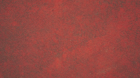 Cracks on red cement floor.の写真素材