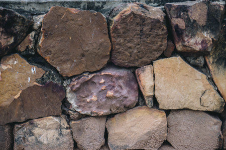 Brown and White Rock background,Drak floor,Nature Solid.の写真素材