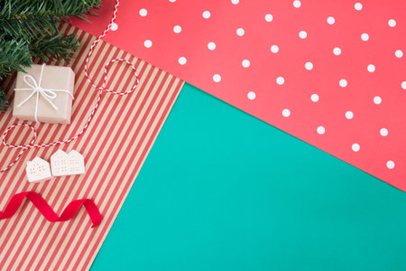 workspace for Christmas conceptの写真素材