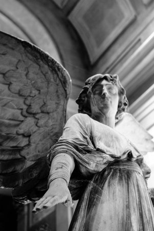 A view of the cemetery "Certosa" of Bolognaのeditorial素材