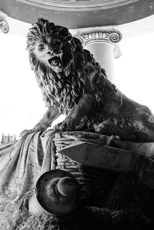 A view of the cemetery "Certosa" of Bolognaのeditorial素材