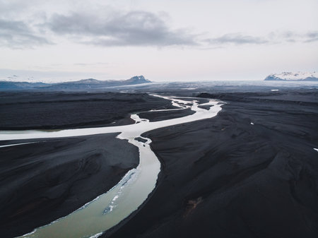 Dynamic River Network from JÃ¶kulhlaup in Iceland