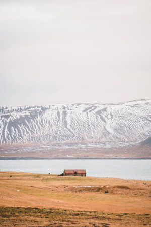 Scenic Solitary House in SnÃ¦fellsnes Nature