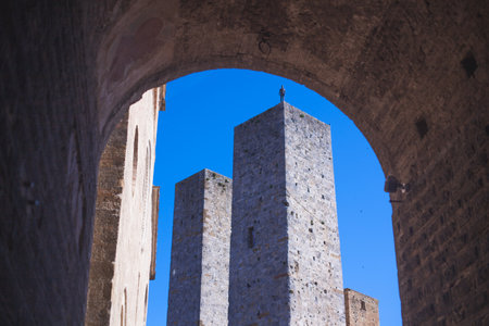 San Gimignano, Italy. The towers.の写真素材