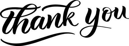 Thank you text sign illustration on white bacgkround.のイラスト素材